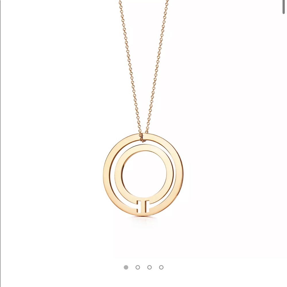 Tiffany T Circle Pendant Necklace